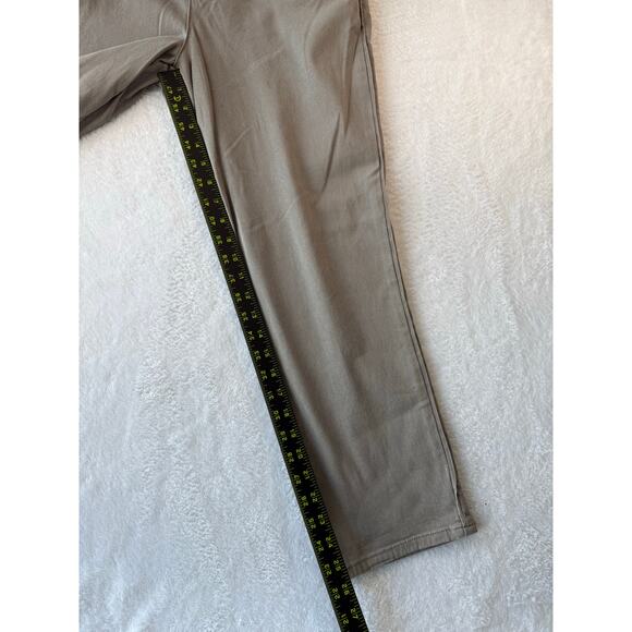 Democracy Womens Pants Size 10 Gray Workpants Chino Style Stretch Slit Pocket - Picture 5 of 12